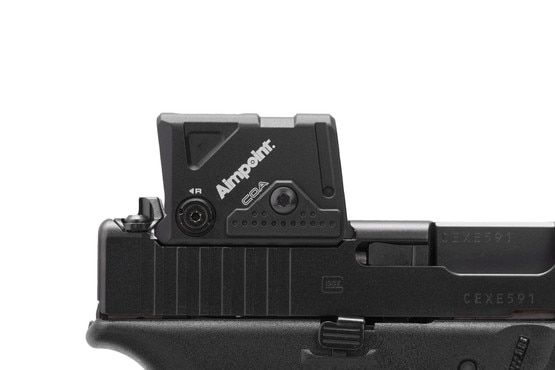 Aimpoint COA enclosed red dot optic, black.